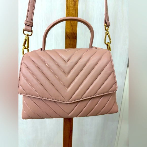 Quince Handbags - Quince Pink Quilted Crossbody Bag